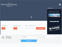 Tablet Screenshot of le-splendid-hotel.com